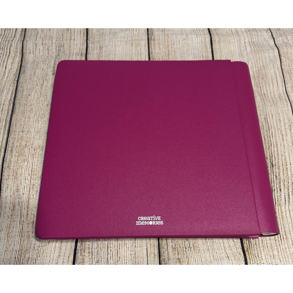 Creative Memories 12x12 Flex-Hinge Scrapbook Album Book Fuschia Pink & 30 pages - Picture 4 of 4